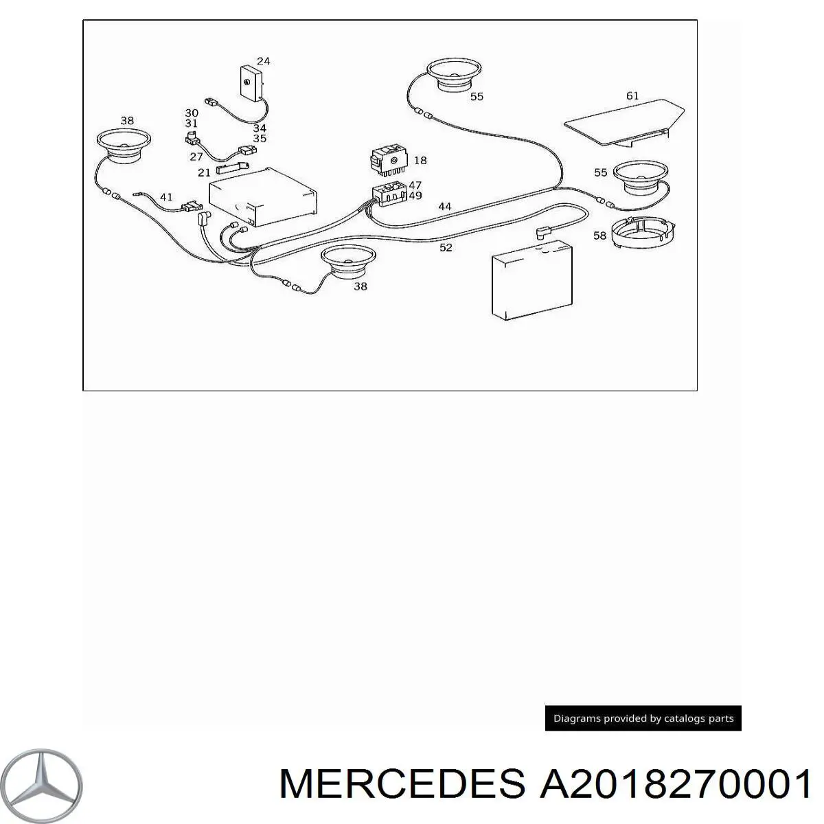 Антенна Mercedes A2018270001 цена, от 91.63 USD