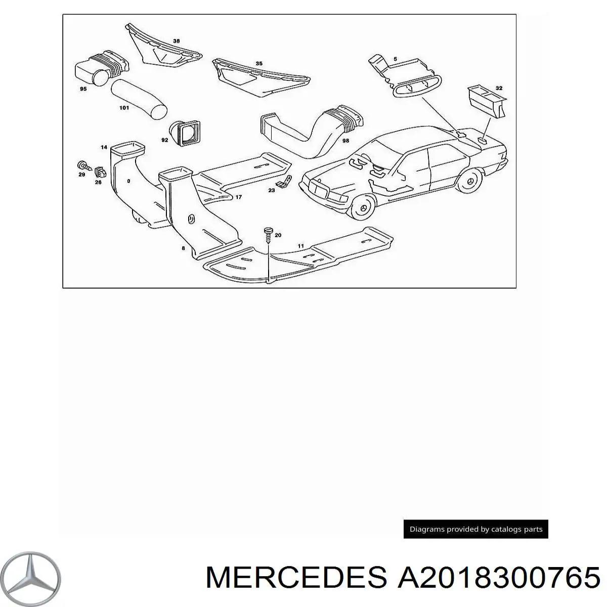 A2018300765 Mercedes 