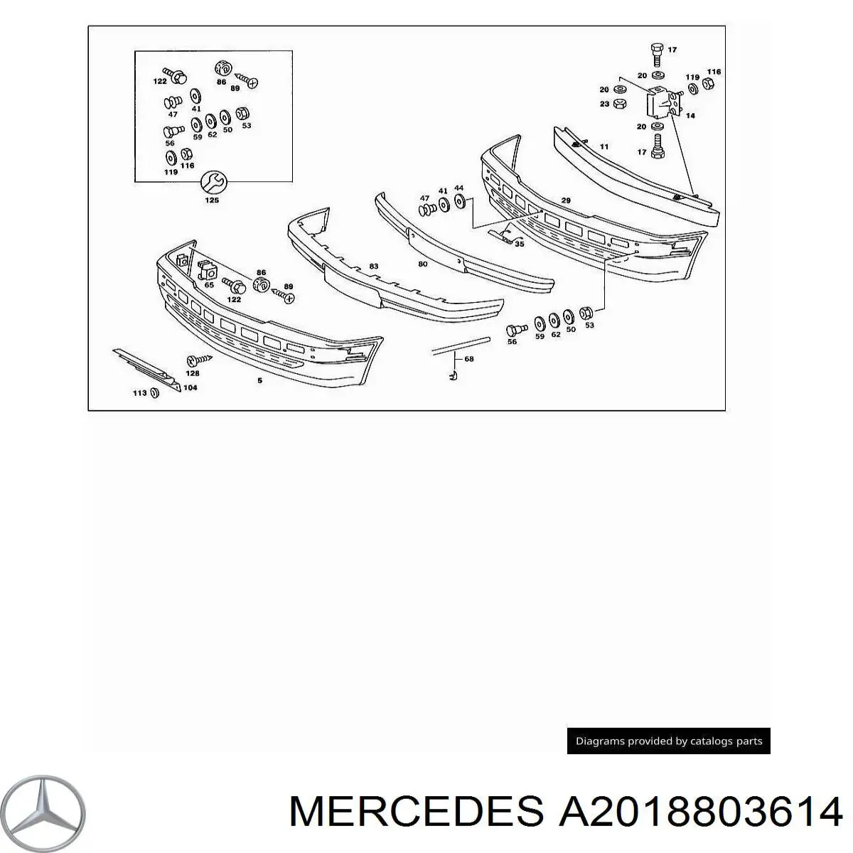  Mercedes A2018803614 цена, от 202.14 USD