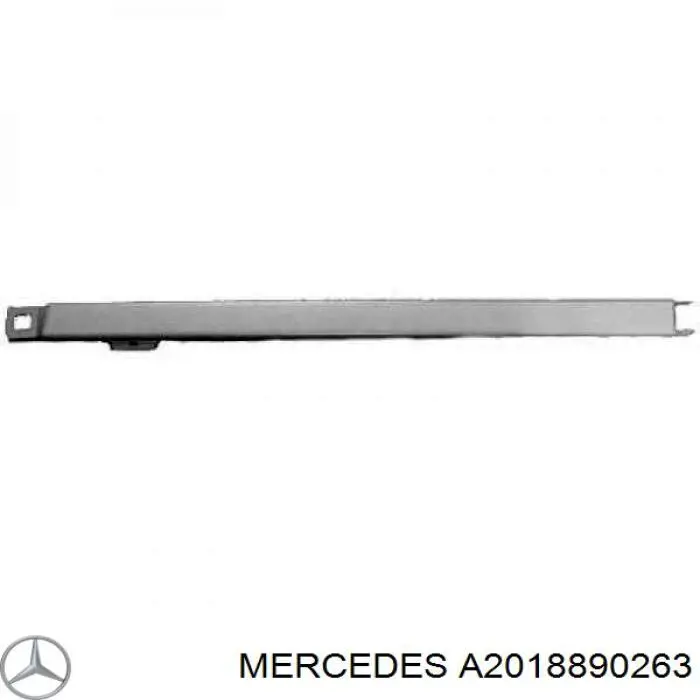A2018890263 Mercedes ripa (placa sobreposta da luz direita)