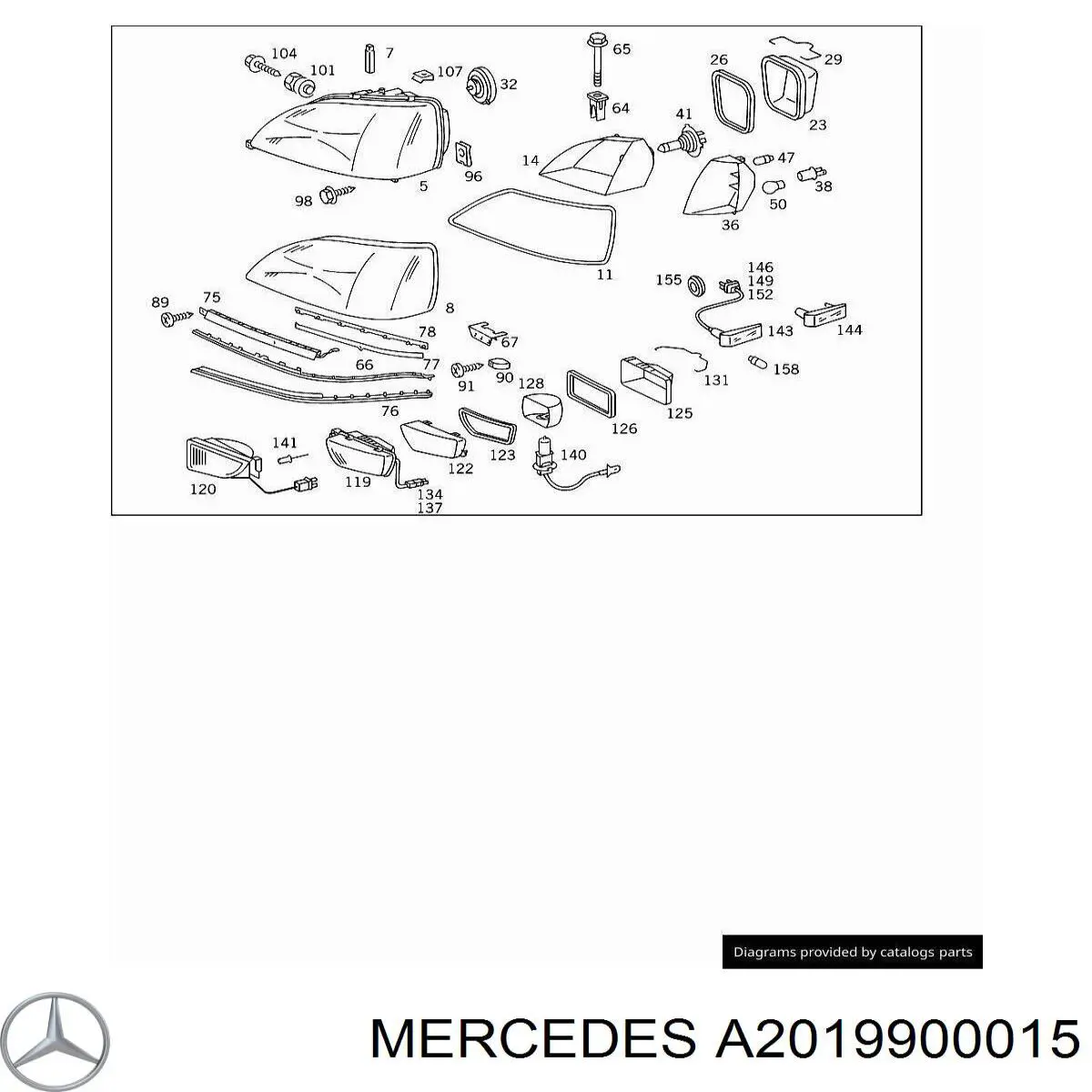  Mercedes A2019900015 цена, от 9.32 USD