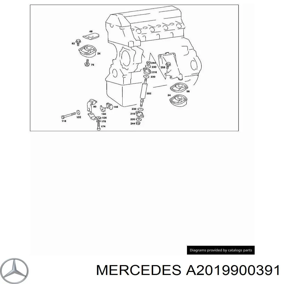  Mercedes A2019900391 цена, от 67.57 USD
