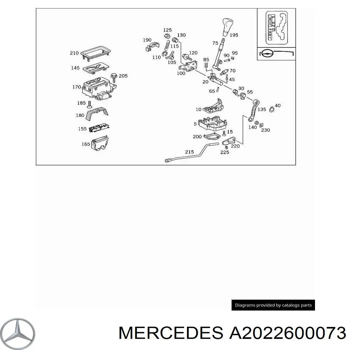  Mercedes A2022600073 цена, от 44.34 USD