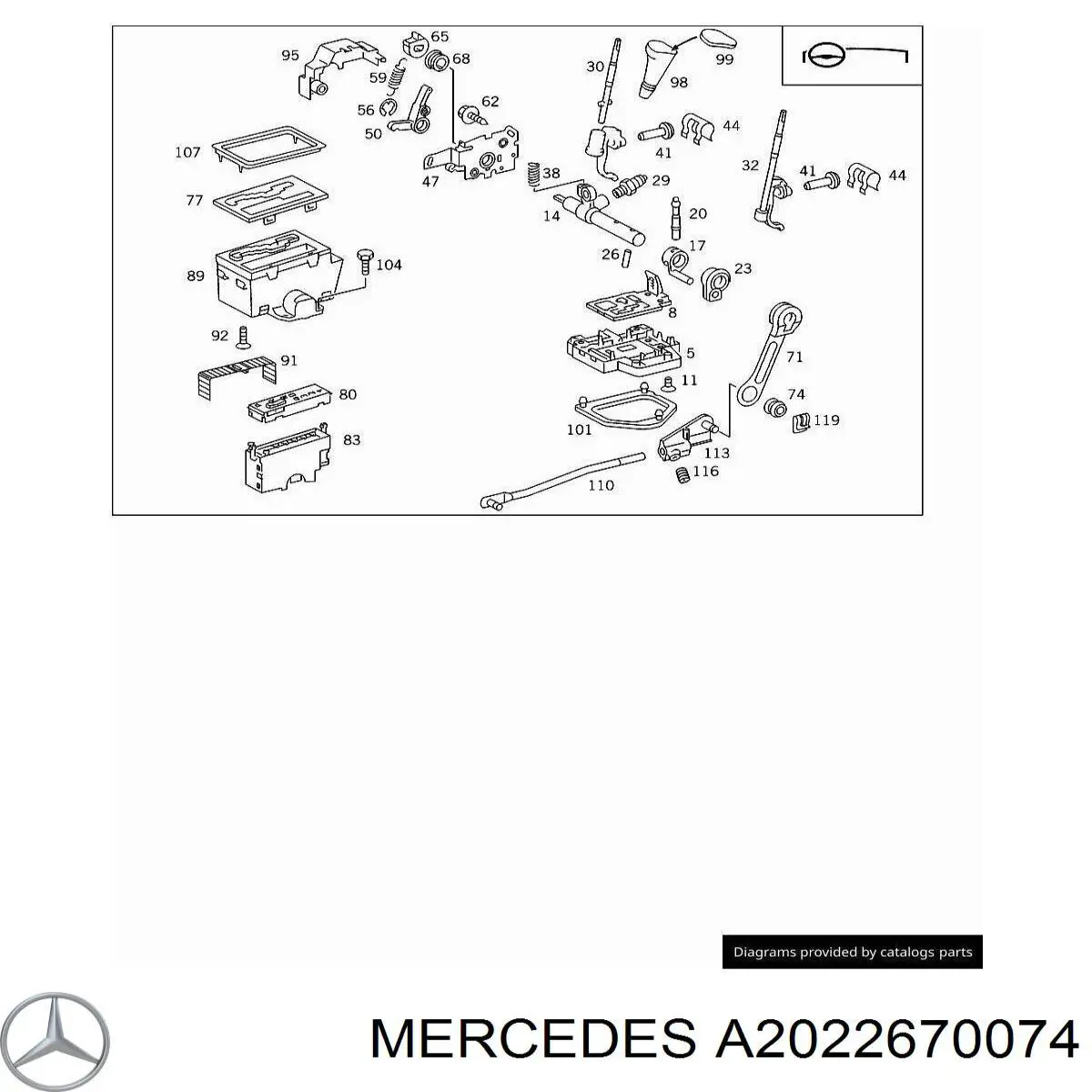 Mercedes A2022670074 цена, от 12.00 USD