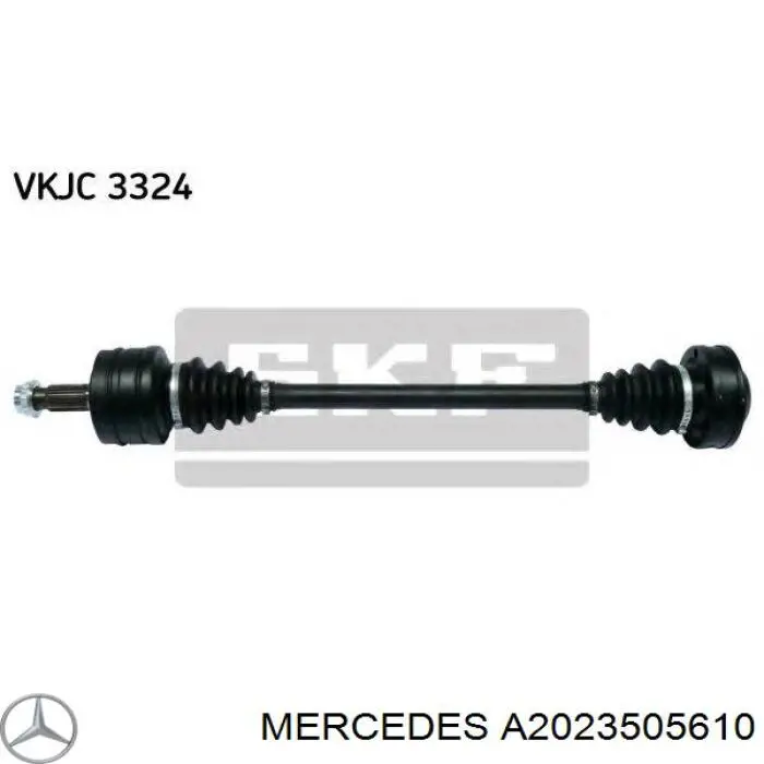 Semieixo traseiro para Mercedes C (S202)