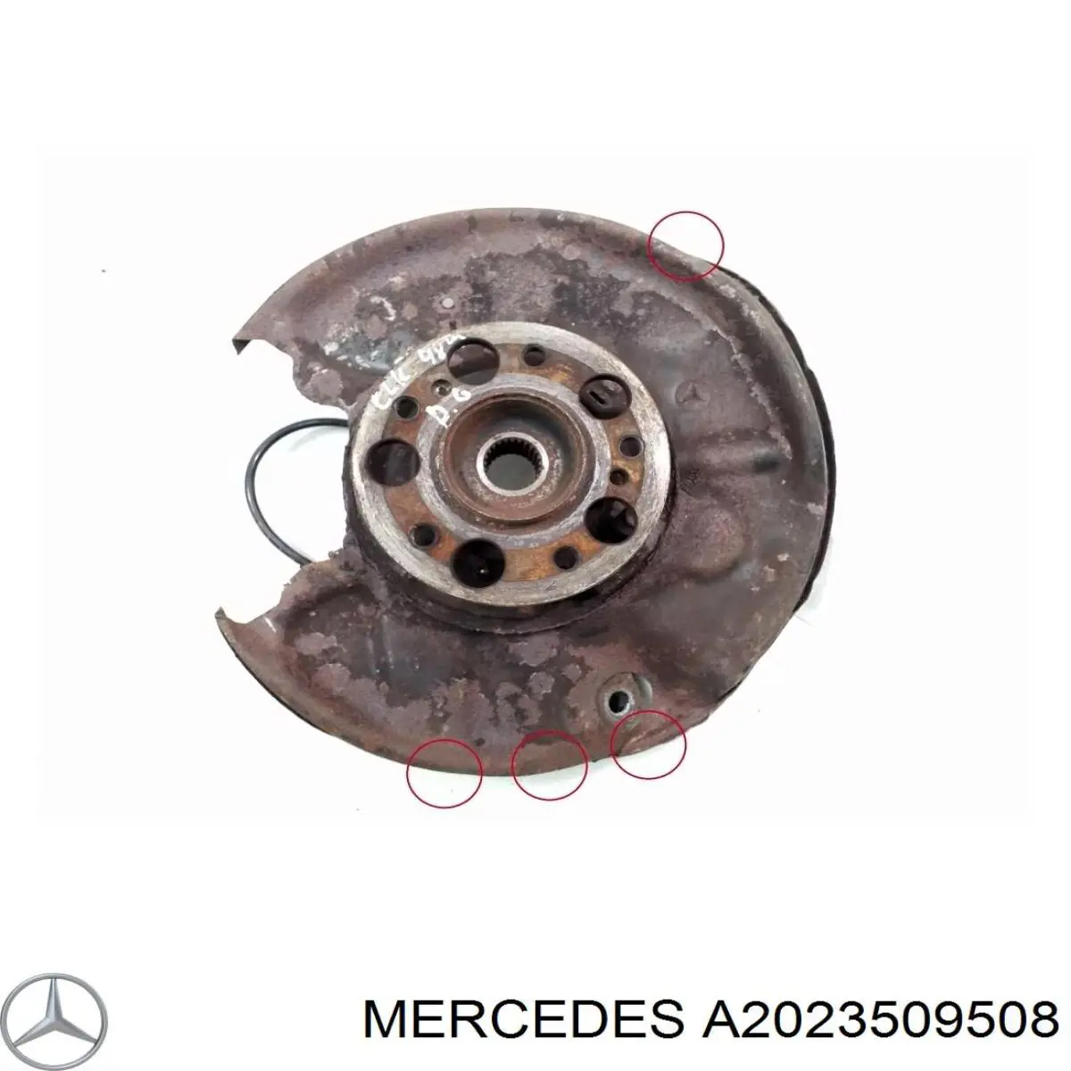 A2023509508 Mercedes цапфа (поворотный кулак задний правый)