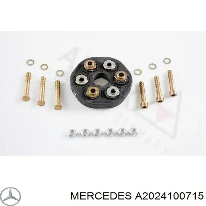 A2024100715 Mercedes муфта кардана эластичная