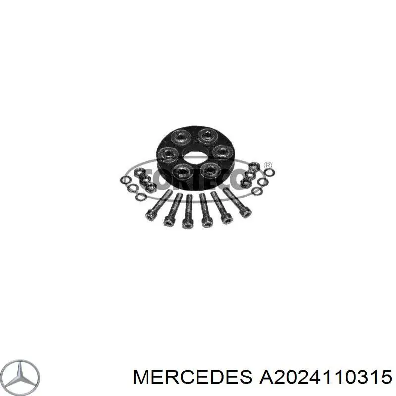 A2024110315 Mercedes муфта кардана эластичная