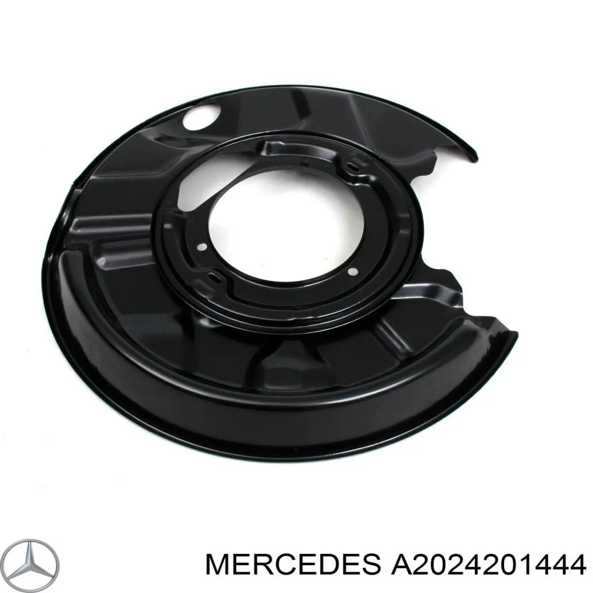 A2024201444 Mercedes proteção esquerda do freio de disco traseiro