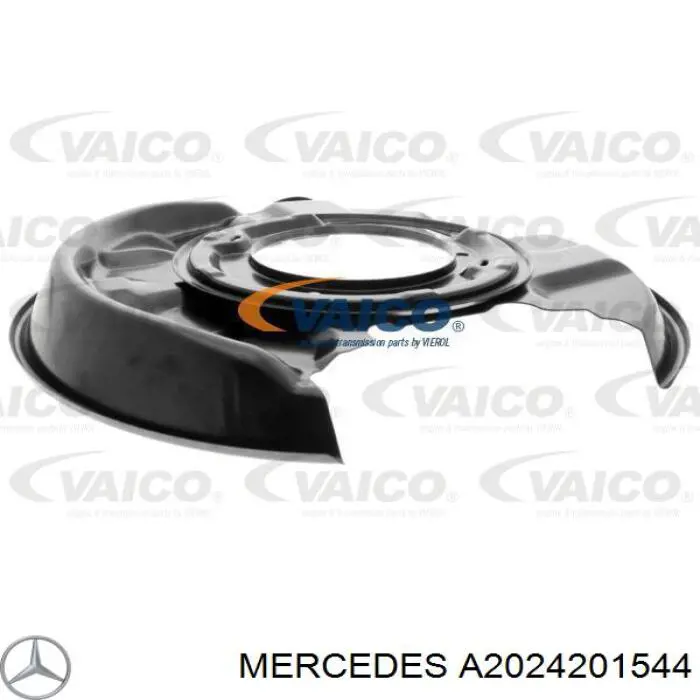 Купить A2024201544 Mercedes Защита тормозного диска заднего, правая
