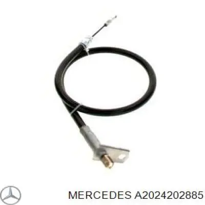 Трос ручного тормоза задний правый Mercedes A2024202885