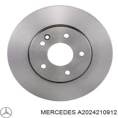 A2024210912 Mercedes диск тормозной передний