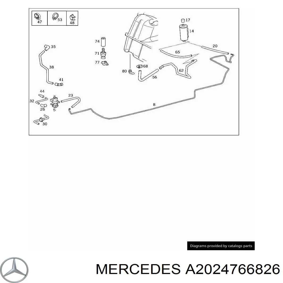  Mercedes A2024766826 цена, от 5.74 USD