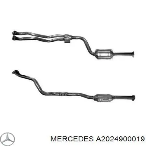 Купить A2024900019 Mercedes Приёмная труба