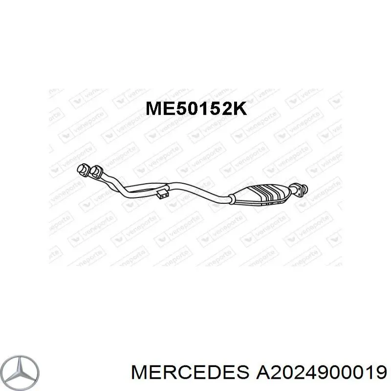 Трубы приемные (штаны) Mercedes A2024900019 цена, от 184.11 USD
