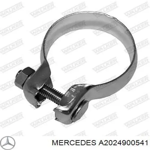 Хомут глушителя передний A2024900541 Mercedes