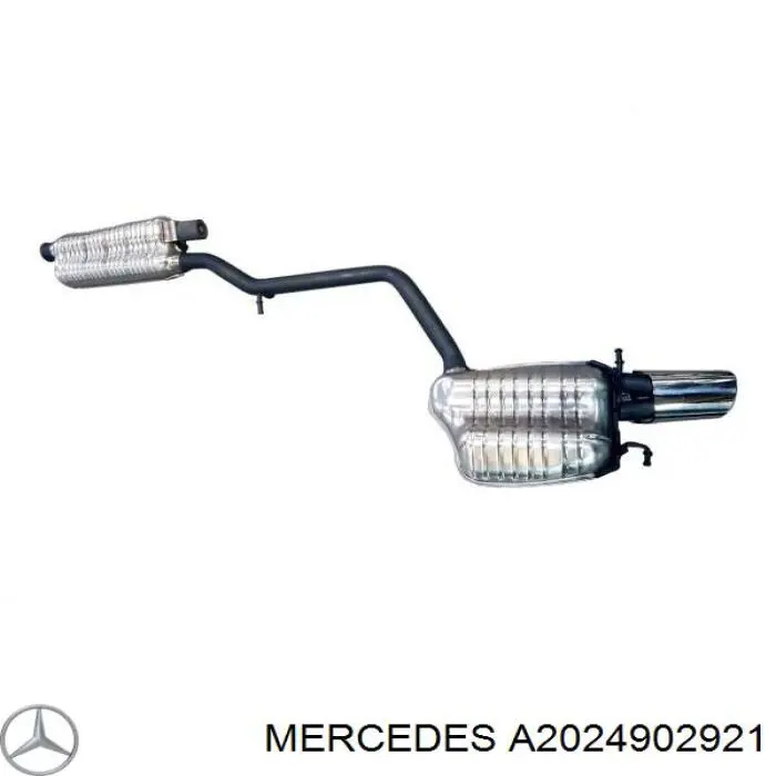 Глушитель задний A2024901521 Mercedes