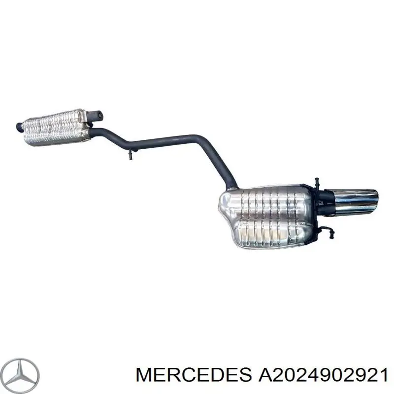 Купить A2024901521 Mercedes Глушитель задний