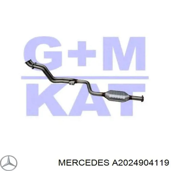 Каталитический нейтрализатор отработавших газов Mercedes A2024904119 цена, от 268.24 USD