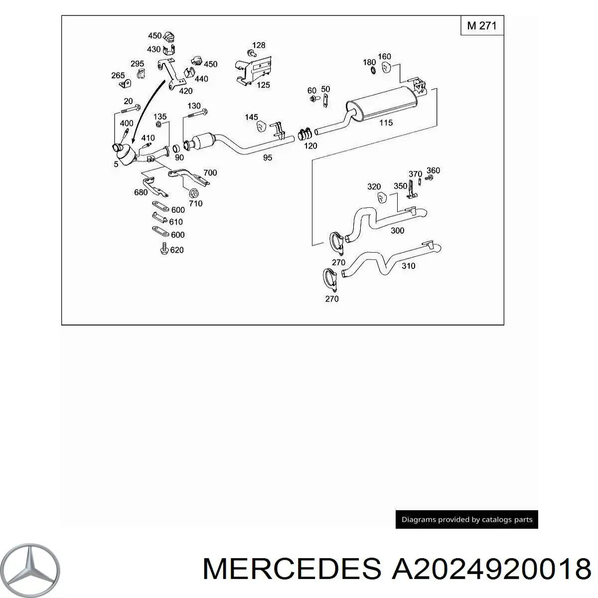 Купить A2024920018 Mercedes 