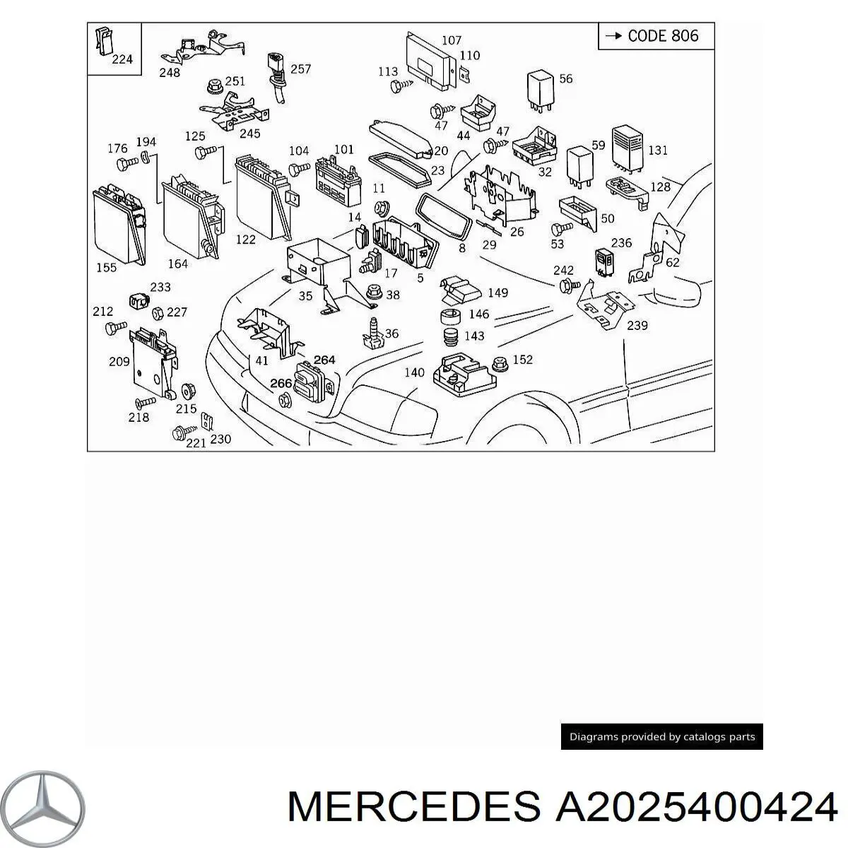 A2025400424 Mercedes 