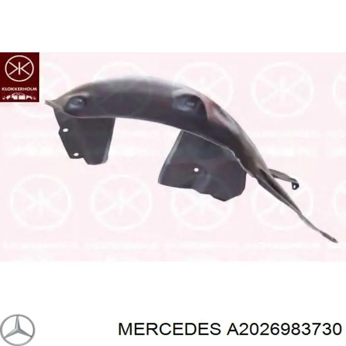 Guarda-barras do pára-lama traseiro esquerdo para Mercedes C (W202)