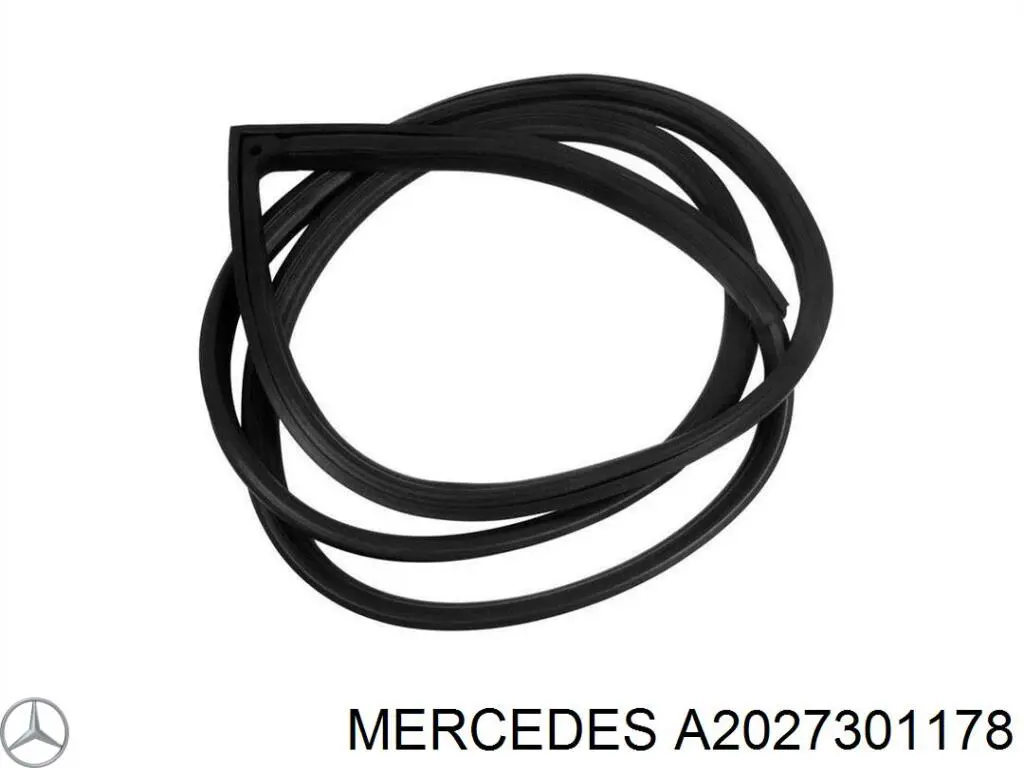 Купить A2027301178 Mercedes Уплотнитель двери передней левой (на двери)