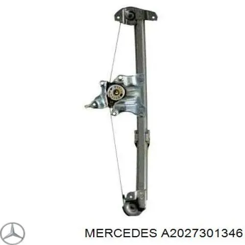 Механизм стеклоподъемника двери задней, левой на Mercedes C (W202)