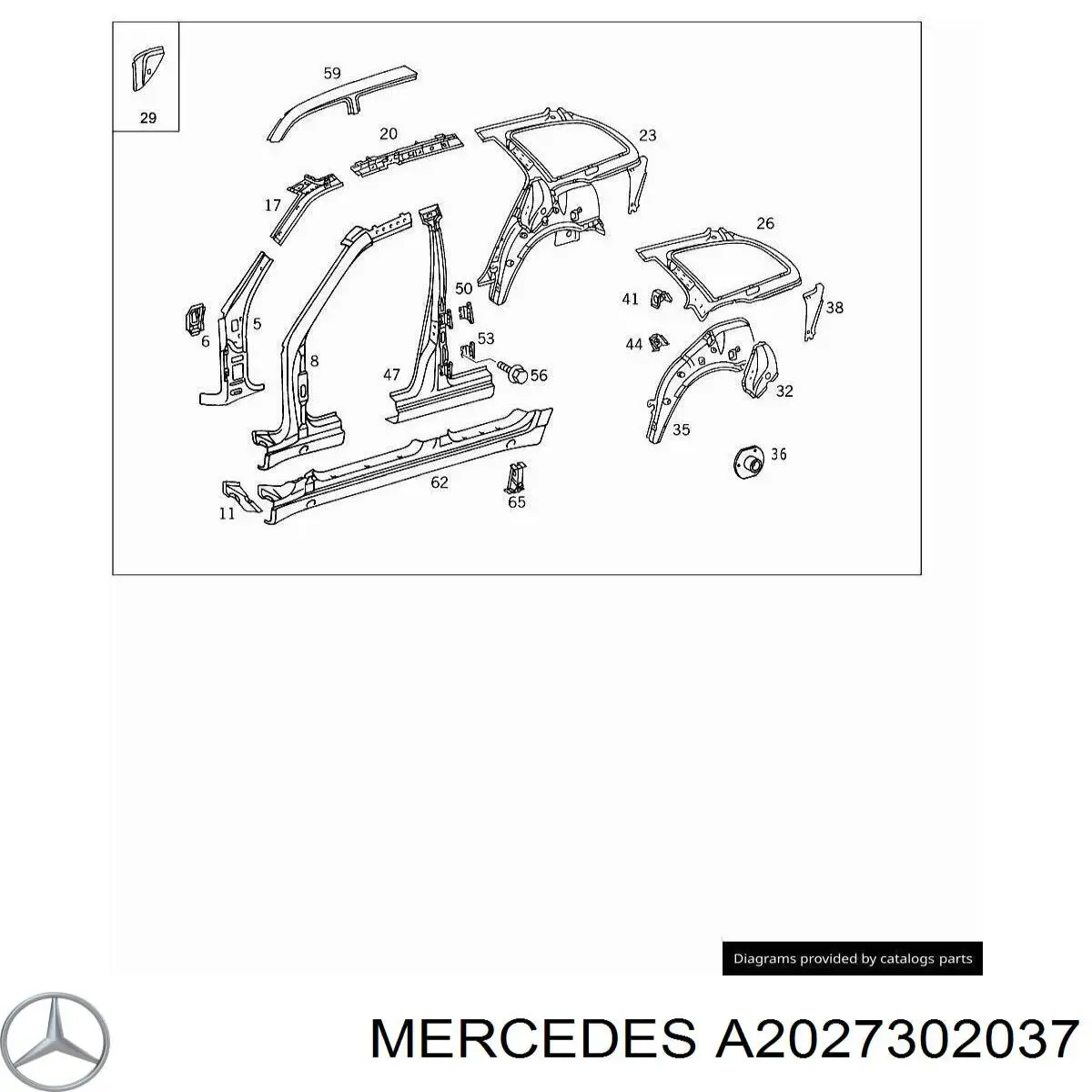  Mercedes A2027300437 цена, от 57.02 USD