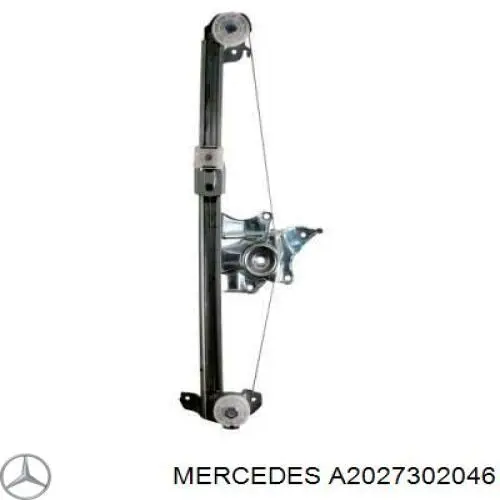Механизм стеклоподъемника двери задней, правой на Mercedes C (S202)
