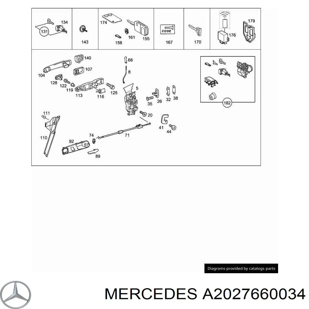  Mercedes A2027660034 цена, от 3.80 USD