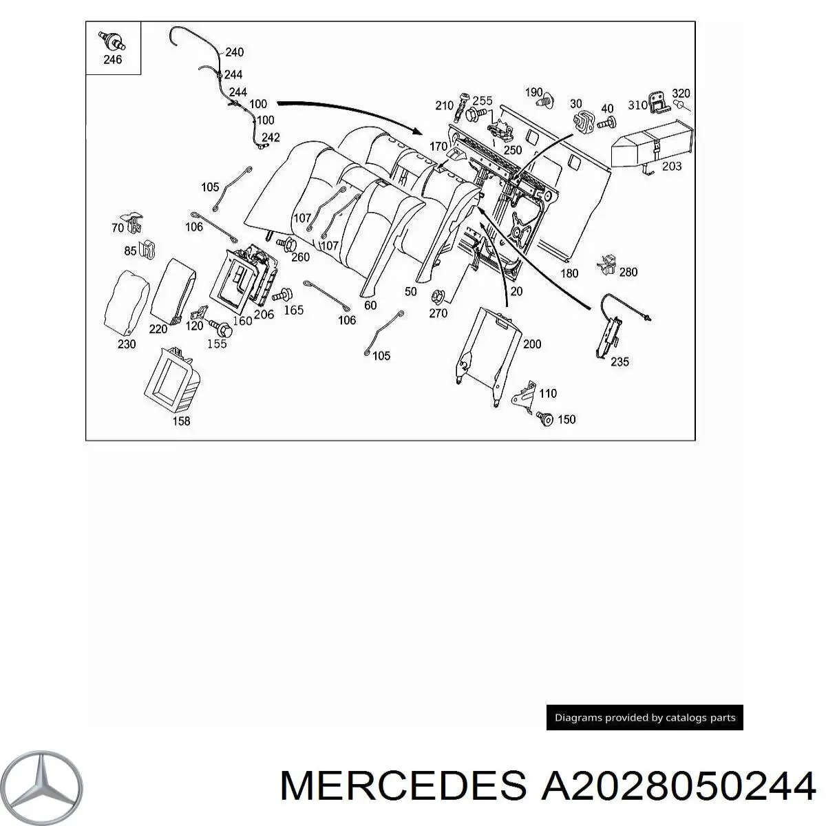 Купить A2028050244 Mercedes 