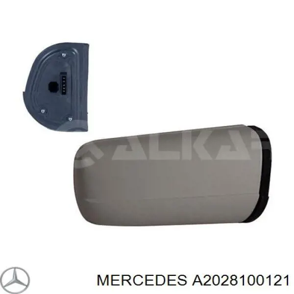A2028100121 Mercedes зеркальный элемент зеркала заднего вида левого