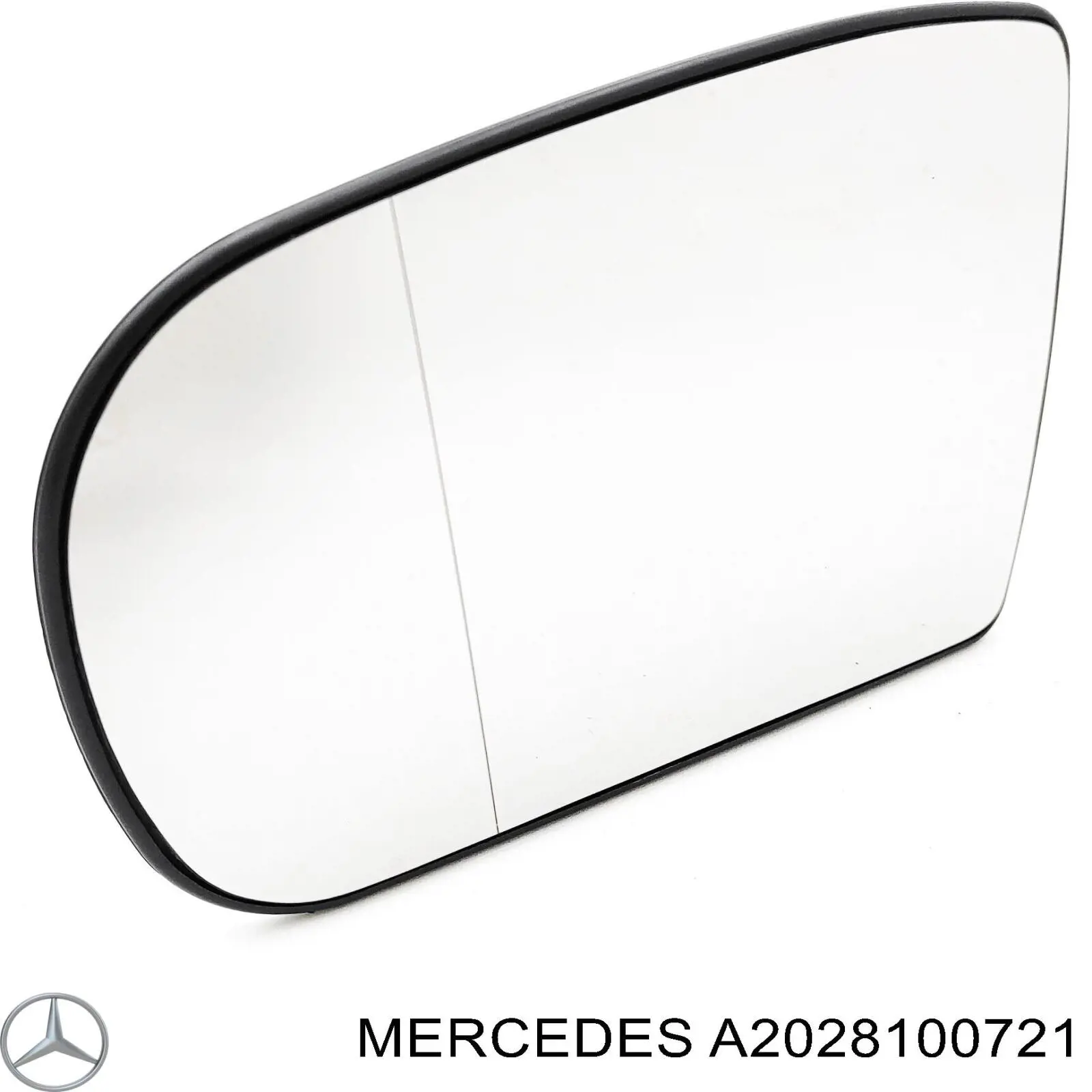 Стекло левого зеркала заднего вида 2028100321 Mercedes