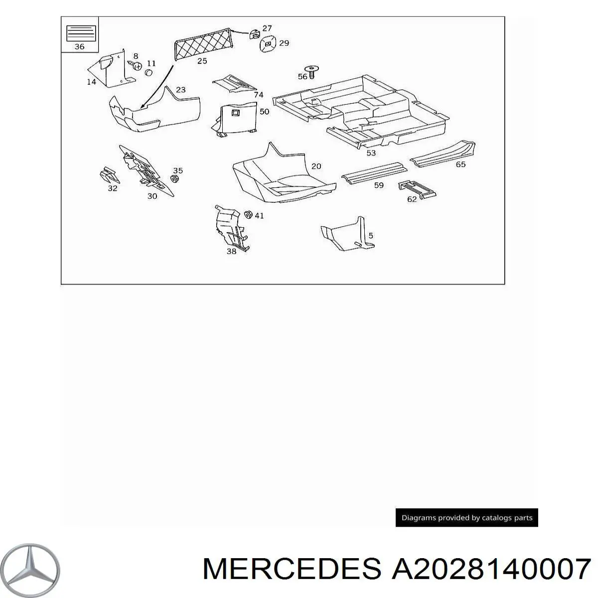  A2028140007 Mercedes