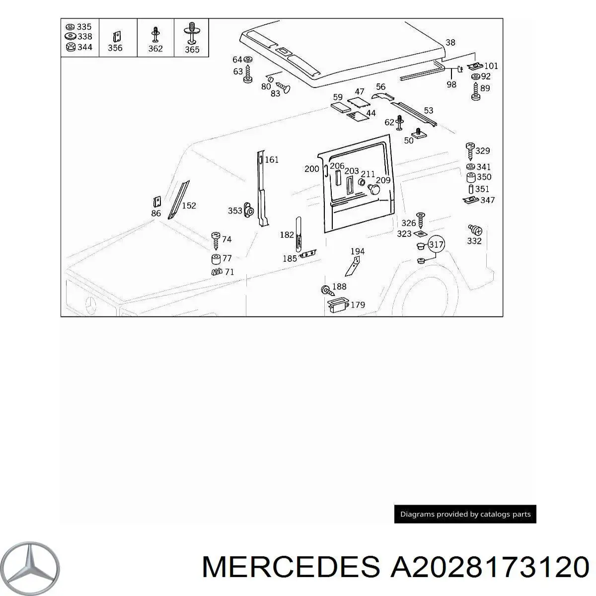  Mercedes A2028173120 цена, от 7.86 USD