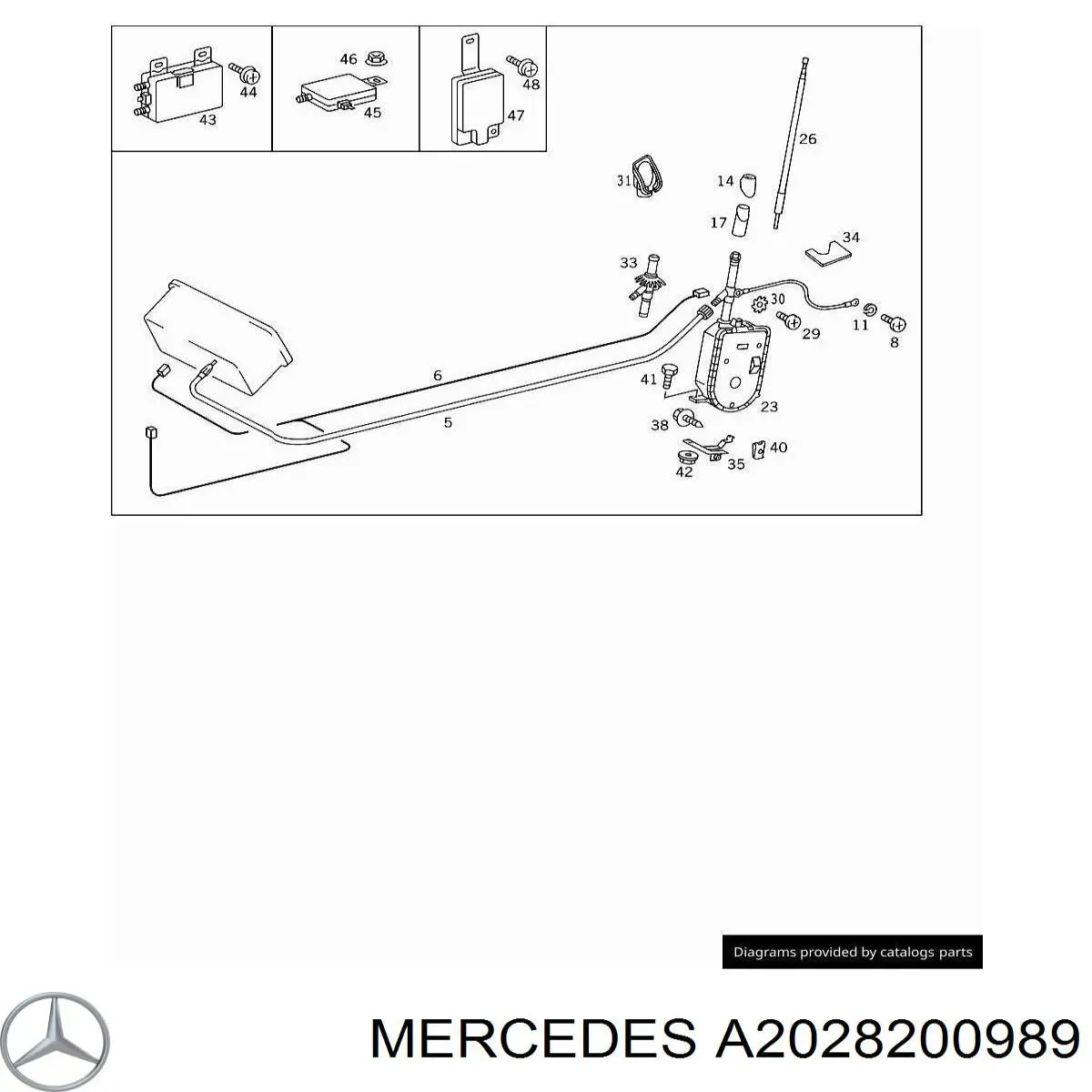  Mercedes A2028200989 цена, от 95.51 USD
