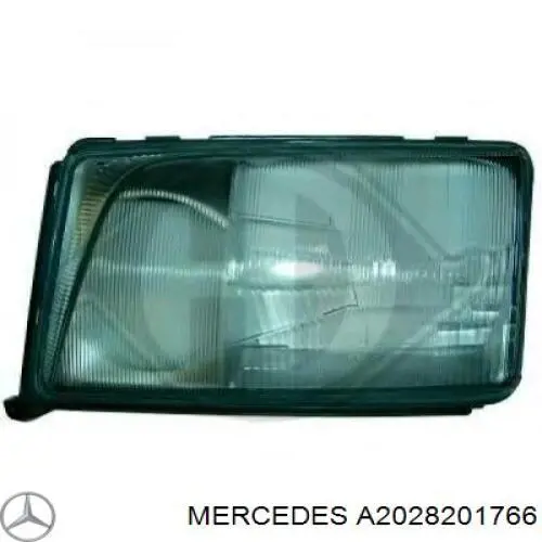 A2028201766 Mercedes стекло фары левой