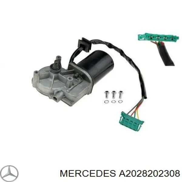 Мотор стеклоочистителя лобового стекла Mercedes A2028202308