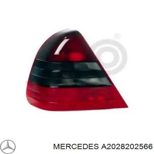 Стекло фонаря заднего правого A2028202566 Mercedes