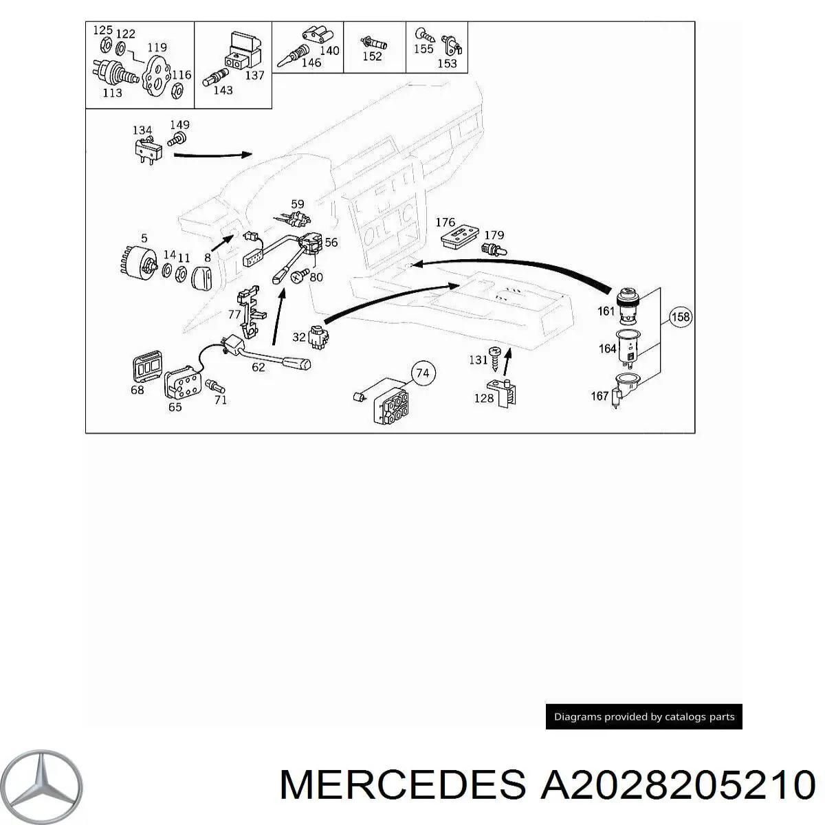  Mercedes 2028205210 цена, от 6.90 USD