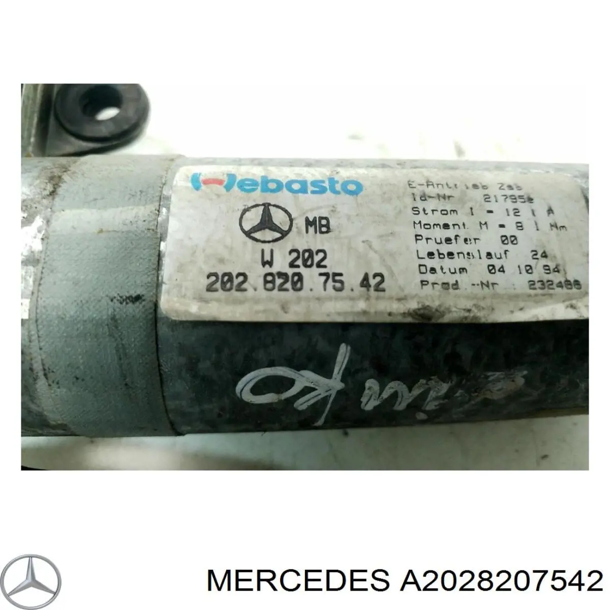 Мотор привода люка Mercedes 2028207542 цена, от 44.34 USD