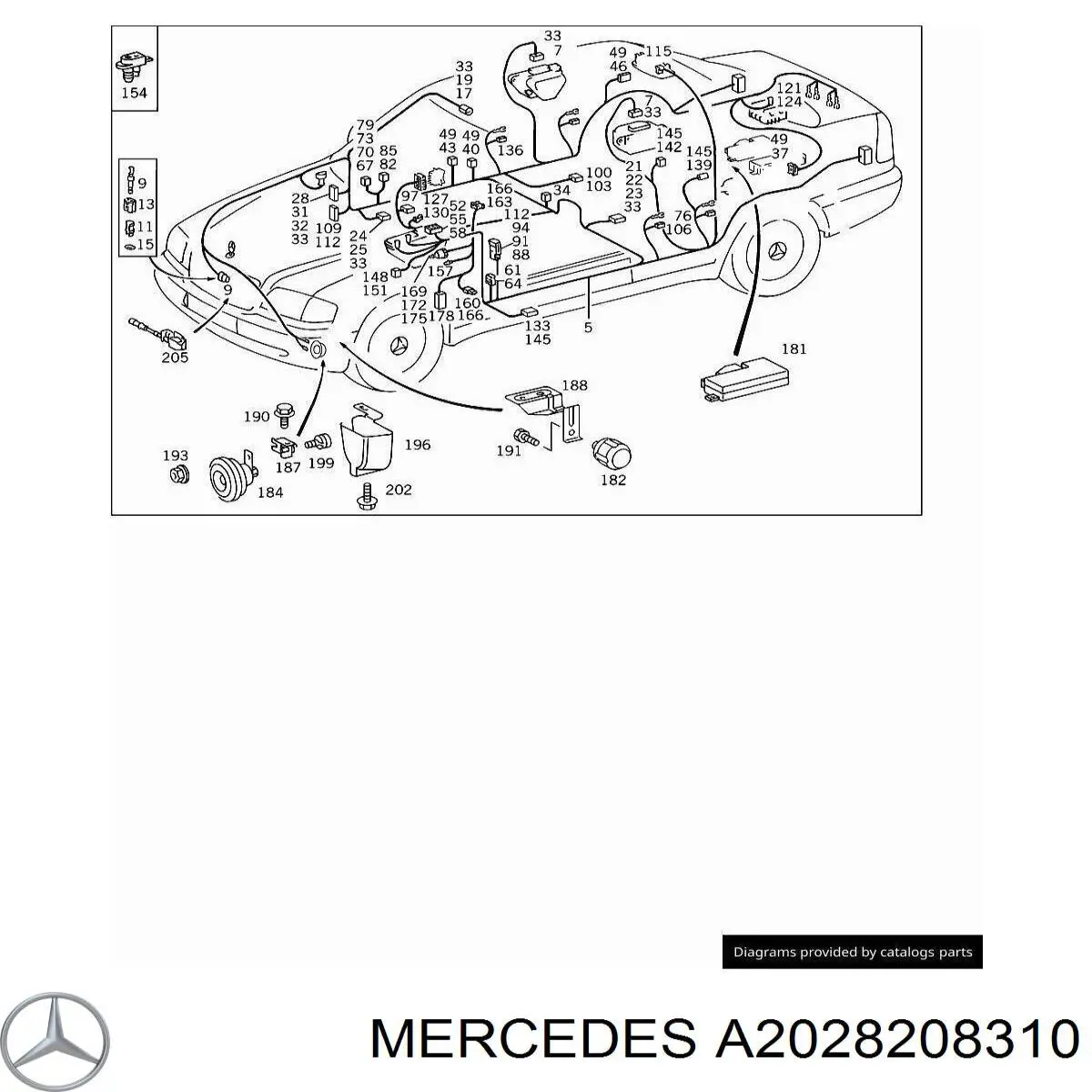  Mercedes 2028208310 цена, от 6.21 USD