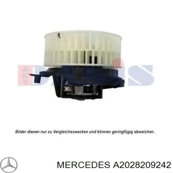 A2028209242 Mercedes motor de ventilador de forno (de aquecedor de salão)