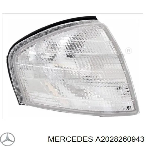 Поворотник левый A2028260943 Mercedes