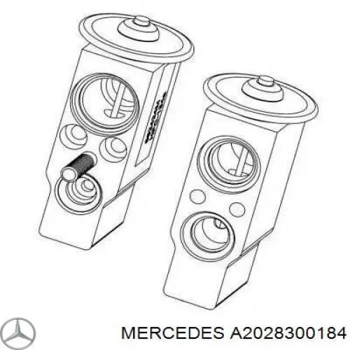 A2028300184 Mercedes клапан trv кондиционера