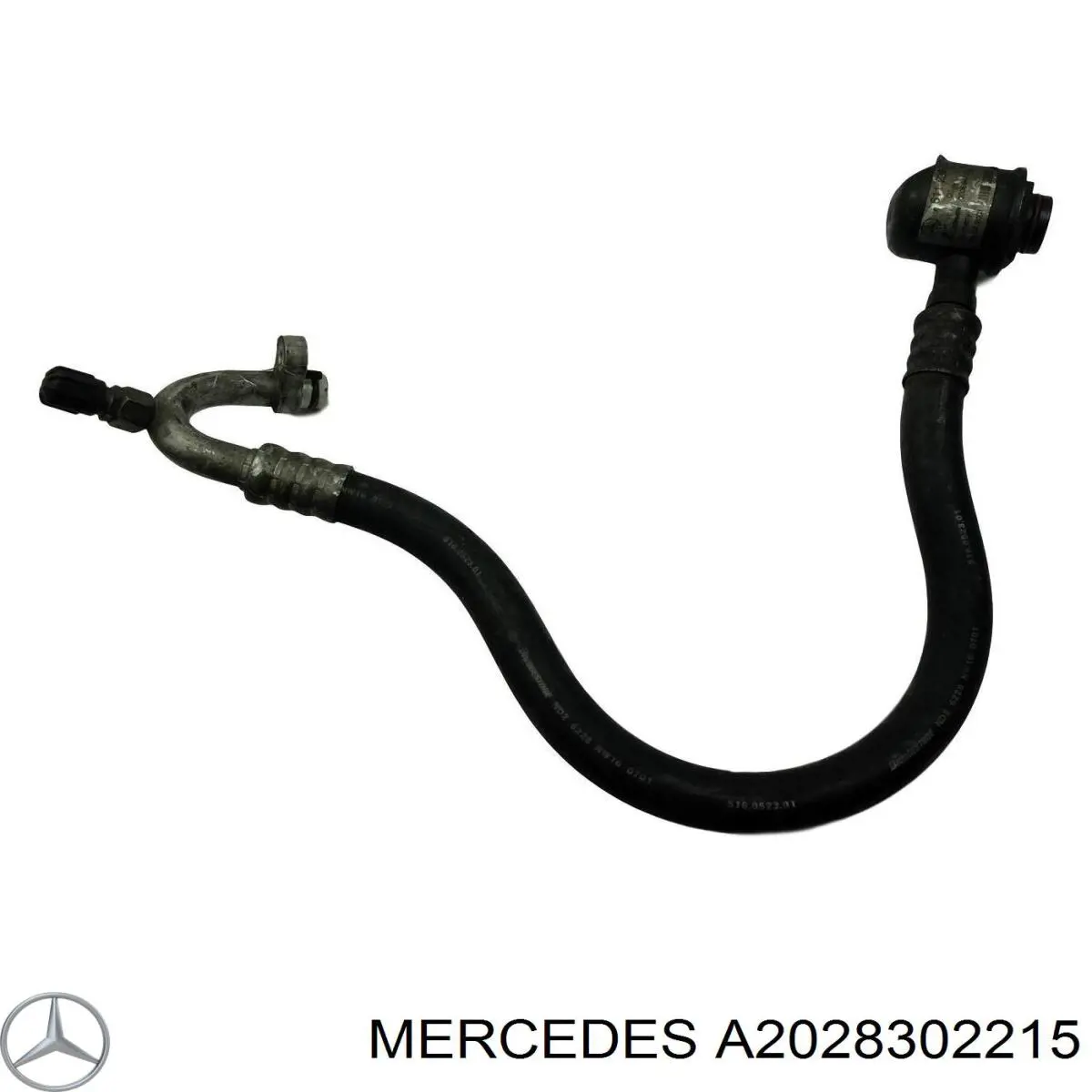 A2028302215 Mercedes шланг кондиционера, от испарителя к компрессору