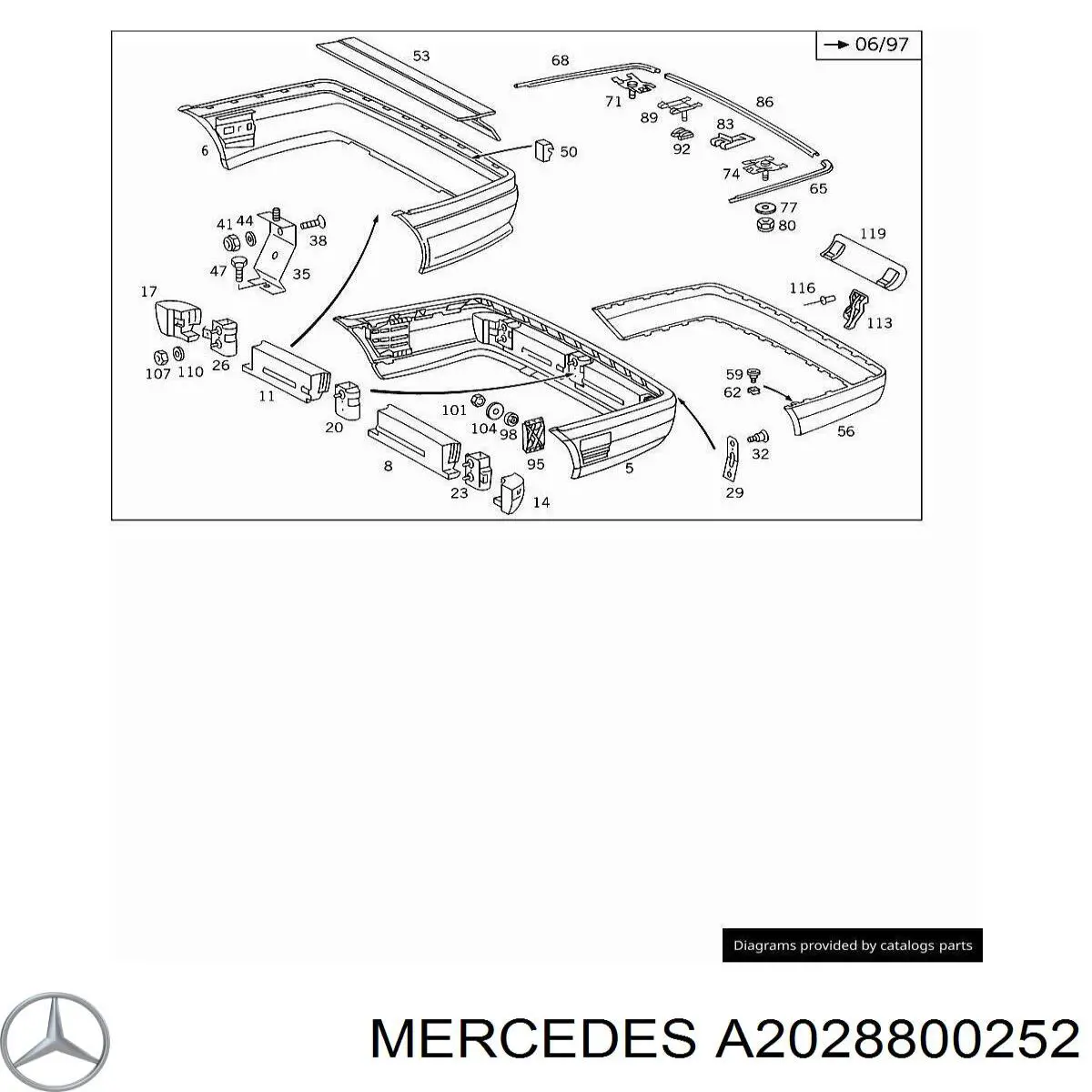  A2028800252 Mercedes