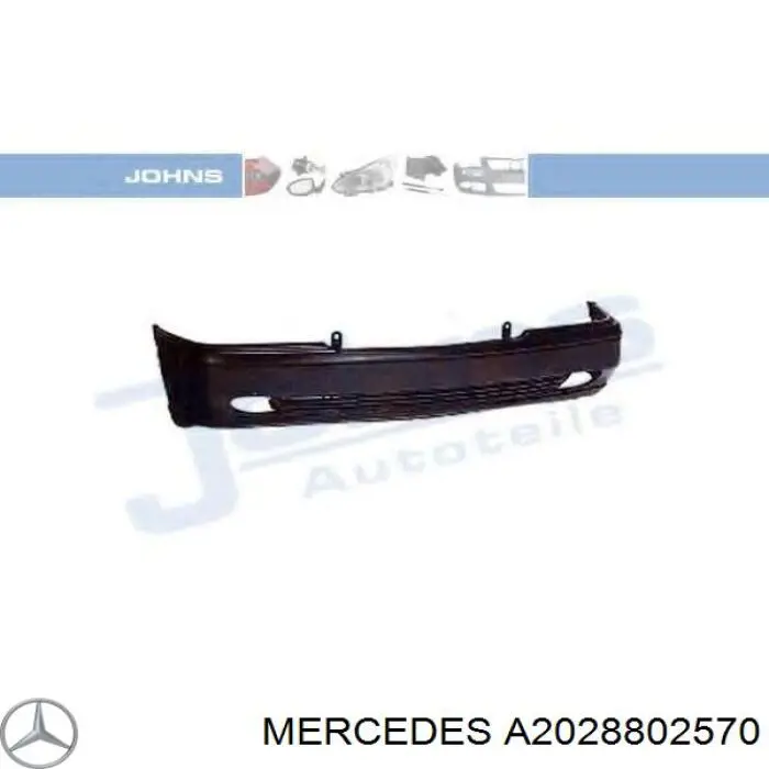 202880257067 Mercedes pára-choque dianteiro