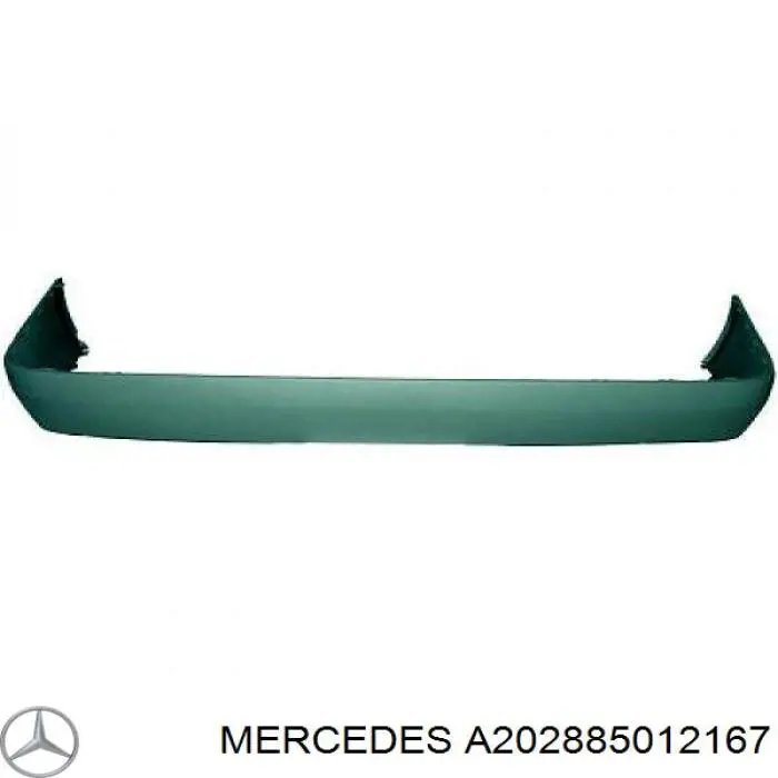Накладка бампера заднего на Mercedes C (W202)